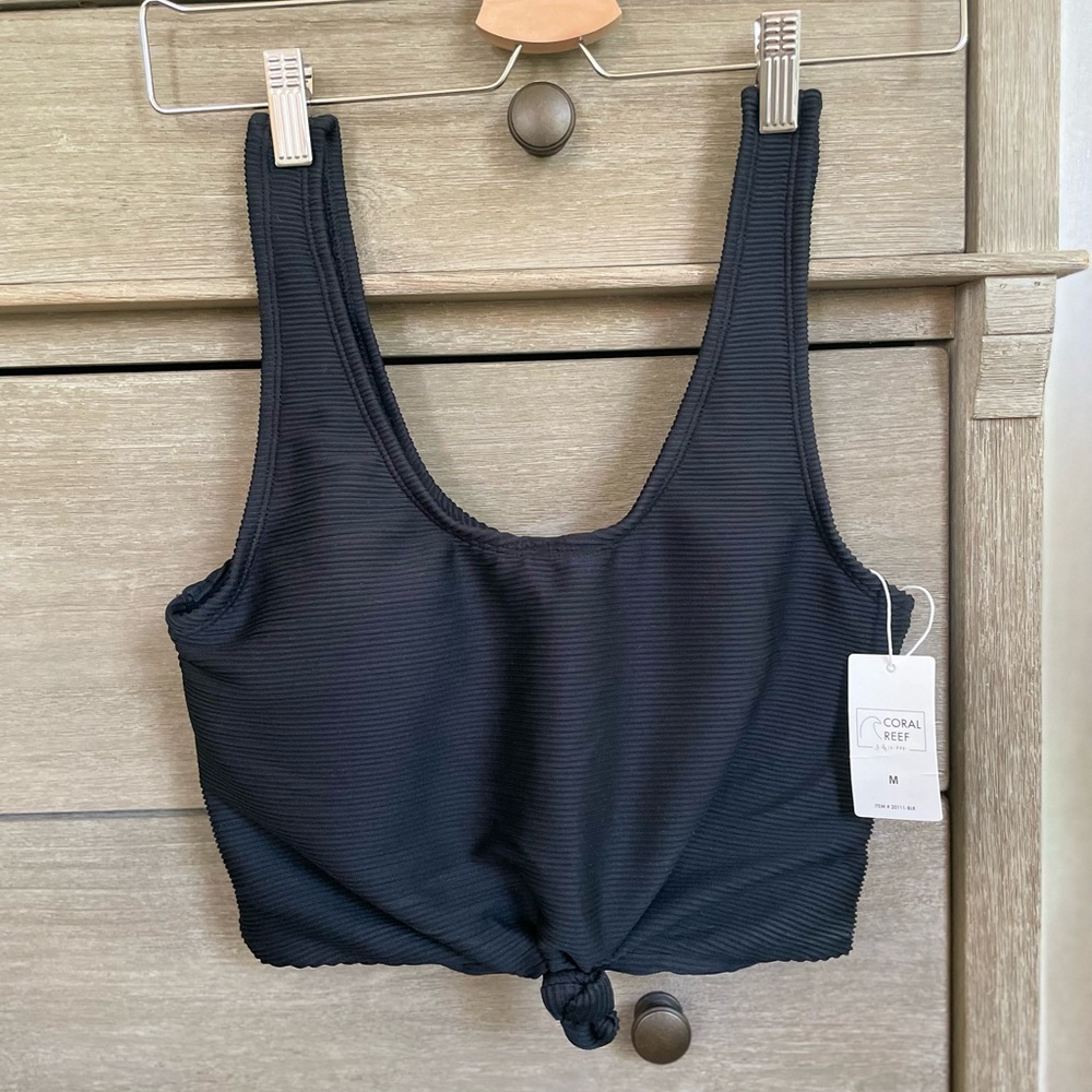 CORAL REEF SWIM // NBW // NWT // Black Traveler Top